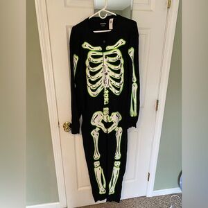 Old Navy Men’s Black Glow-in-the-Dark Pajama Costume Large NWT